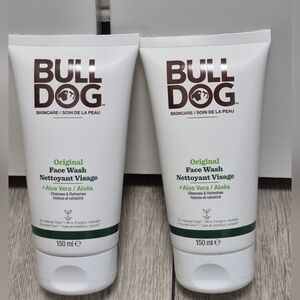 2 New Bulldog Original Face Wash with Aloe Vera For Men. 150ml X 2